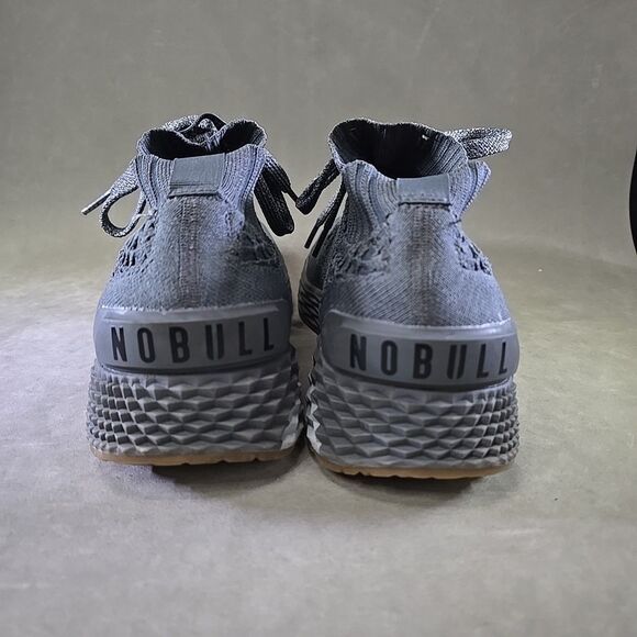 Nobull Diamond Knit Trainer Gray Gum Sole Running Shoes Sneakers Mens Sz 15 EUC - Picture 6 of 10